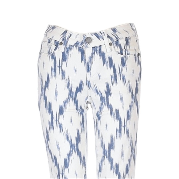 Paige Verdugo Alexandria Ikat Boho Print Ultra Skinny Jeans Size 25 - Picture 5 of 12